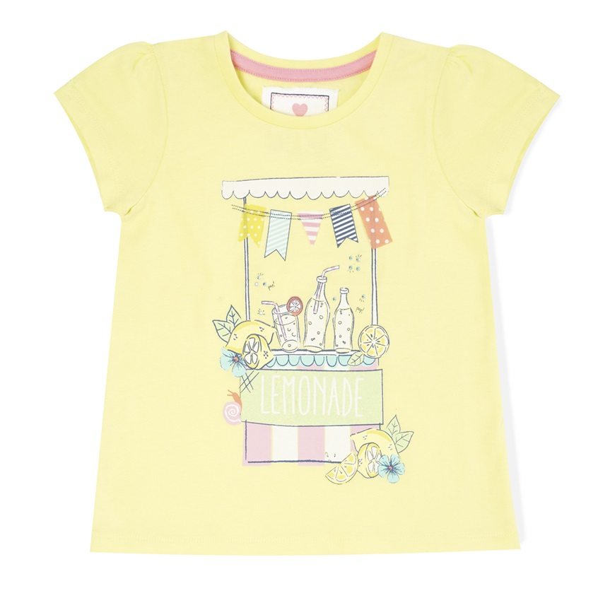 Camiseta amarillo pastel